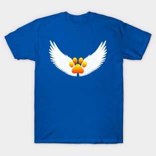 Guardian Angel Wing Paw Print T-Shirt